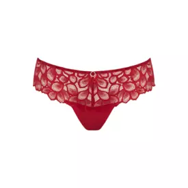 PA10769TRD_PANACHE ALLURE THONG TRUE RED