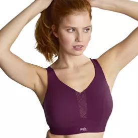 Podprsenka PANACHE SPORTS ENDURANCE NON PADDED WIRED BRA BERRY CHALK