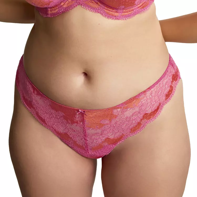 PA7259PPA_PANACHE CLARA THONG PINK PAPAYA