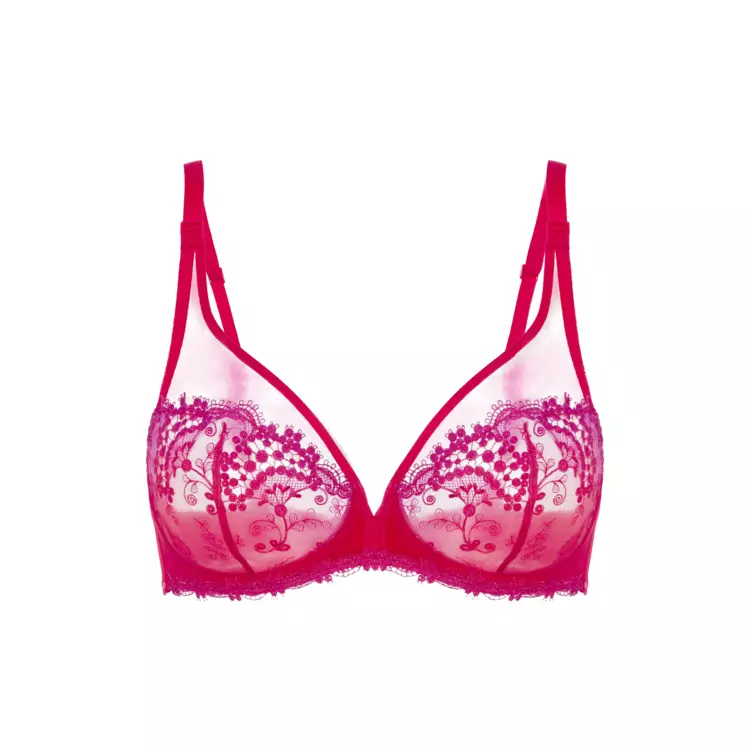 SP12B319160RRW_SIMONE PÉRÈLE WISH PLUNGE FULLCUP BRA ROUGE RAINBOW