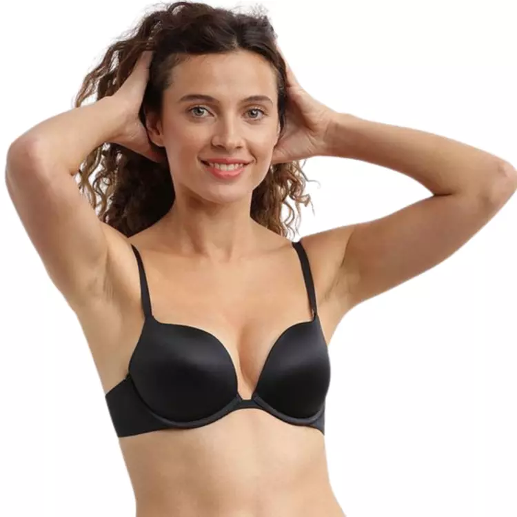 DM000DONBLK Podprsenka DIM WIRED PUSH UP BRA BLACK