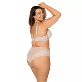 ME19203BEE_MEDIOLANO AMELIA 19203 SEMI SOFT PLUNGE BRA BEIGE