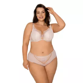 ME19203BEE_MEDIOLANO AMELIA 19203 SEMI SOFT PLUNGE BRA BEIGE
