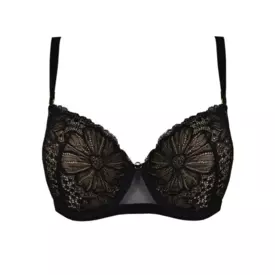 MEJULIA19230BLK_MEDIOLANO JULIA 19230 FULL CUP PUSH UP BRA BLACK