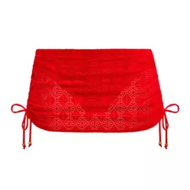 AS205482LAA_FREYA SWIM NOMAD NIGHTS SKIRTED BIKINI BRIEF LAVA