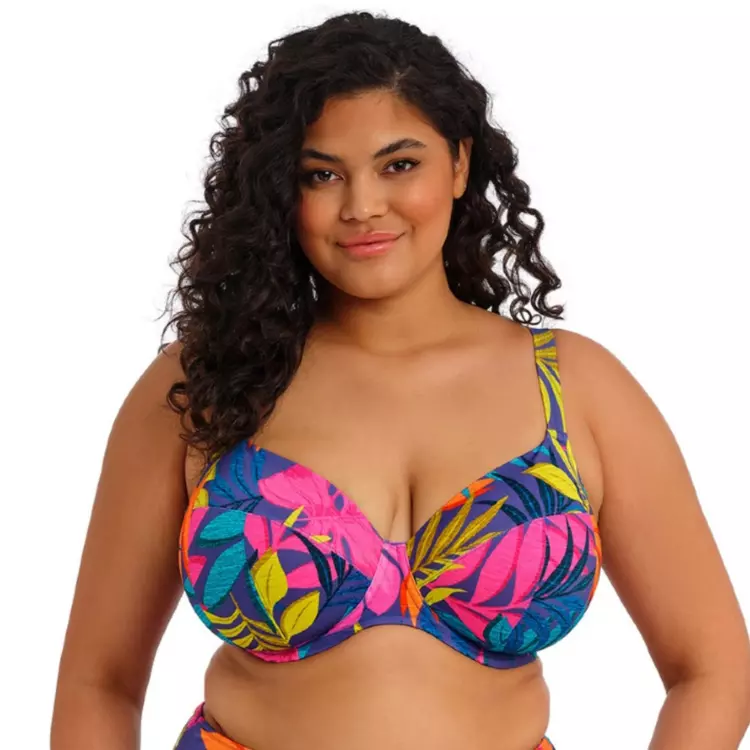 ES803302INO_ELOMI SWIM PORTO RAFTI UW PLUNGE BIKINI TOP INDIGO