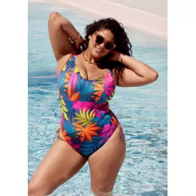 ES803343INO_ELOMI SWIM PORTO RAFTI NON WIRED SWIMSUIT INDIGO