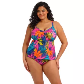 ES803361INO_ELOMI SWIM PORTO RAFTI NON WIRED MOULDED TANKINI TOP INDIGO