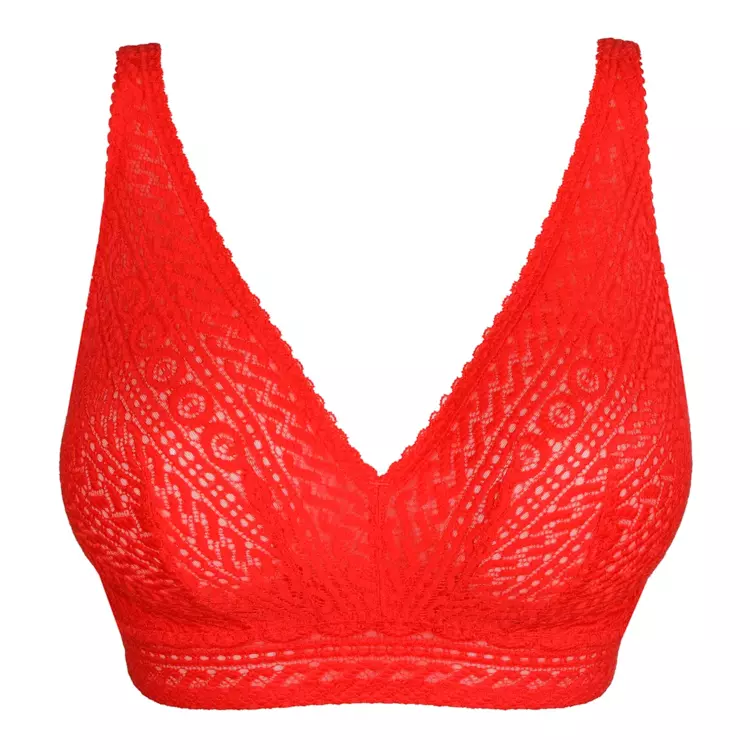 PD0163386TRR_PRIMADONNA MONTARA BRALETTE NON WIRED BRA TRUE RED