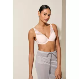 MJ0102924CRP_MARIE JO CYRILE PADDED PLUNGE BRA CRYSTAL PINK