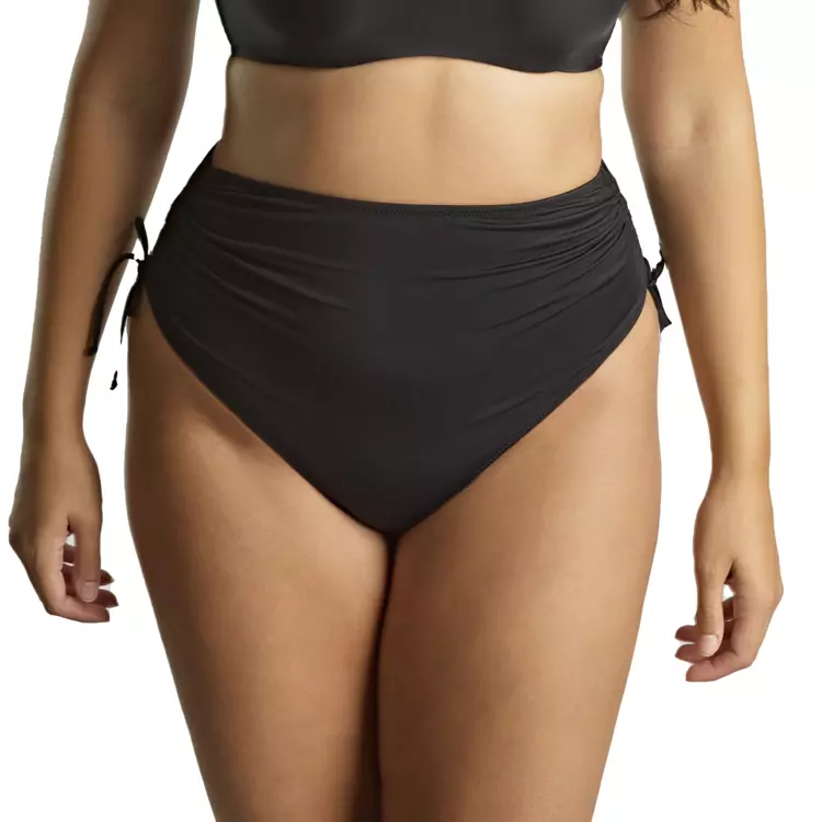 SW2049SBK_PANACHE SWIM SIGNATURE MIDI GATHER BRIEF SIGNATURE BLACK