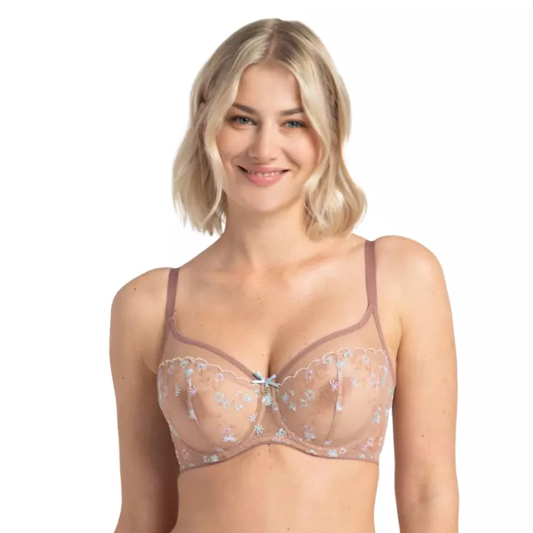 SAMARGAA143CAO_SAMANTA MARGARET A143 SOFT HIGH APEX BRA CAPPUCINO