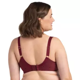 SAMELAA910CLT_SAMANTA MELANIA A910 SOFT FULL CUP SIDE SUPPORT BRA CLARET