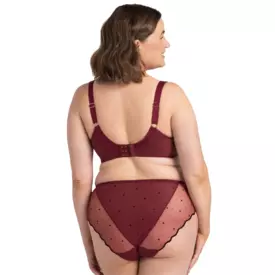 SAMELAA910CLT_SAMANTA MELANIA A910 SOFT FULL CUP SIDE SUPPORT BRA CLARET