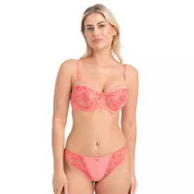 SAPERLAA143COL_SAMANTA PERLA A143 SOFT HIGH APEX BRA CORAL