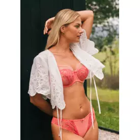 SAPERLAA143COL_SAMANTA PERLA A143 SOFT HIGH APEX BRA CORAL