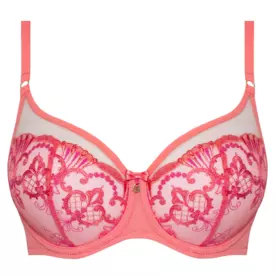 SAPERLAA143COL_SAMANTA PERLA A143 SOFT HIGH APEX BRA CORAL