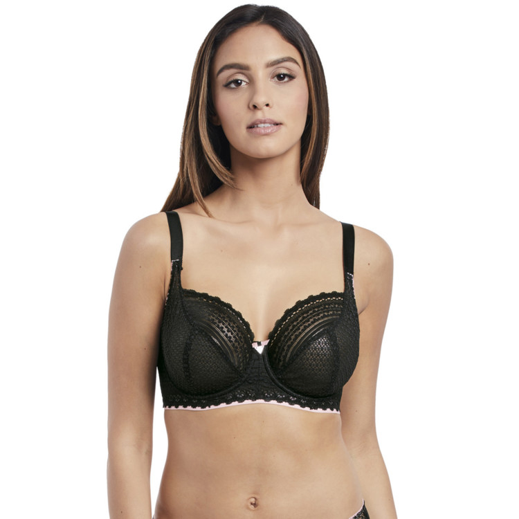 Podprsenka FREYA DAISY LACE UW BALCONY K CUP NOIR