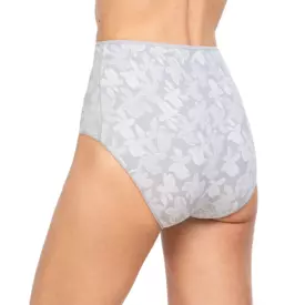 AV31096GRY_AVET 31096 FLORAL JACQUARD MICROFIBER CLASSIC BRIEFS GREY