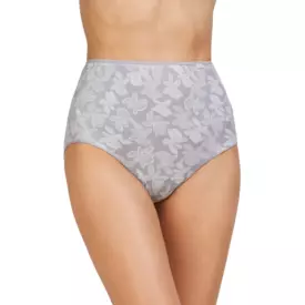 AV31096GRY_AVET 31096 FLORAL JACQUARD MICROFIBER CLASSIC BRIEFS GREY