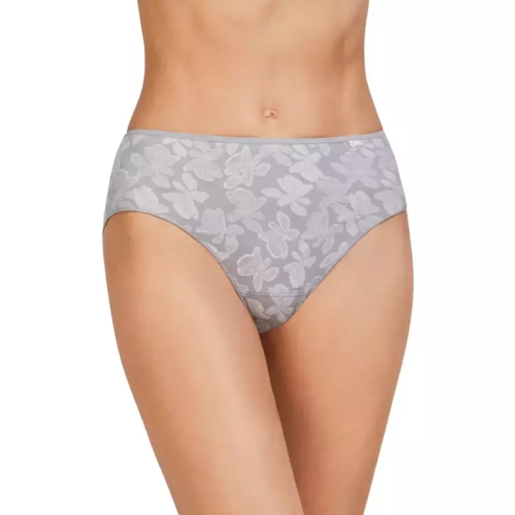 AV32096GRY_AVET 32096 FLORAL JACQUARD MICROFIBER MIDI BRIEFS GREY