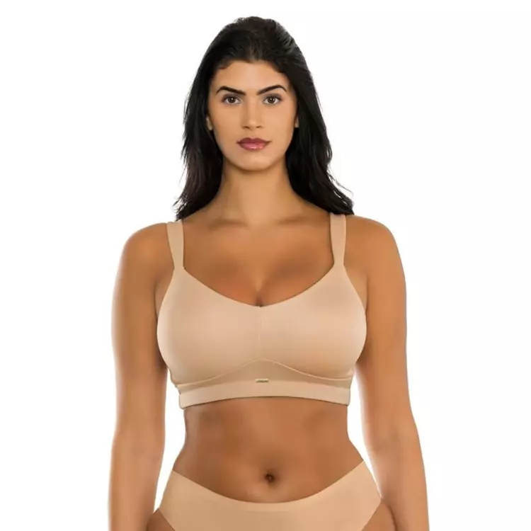 PF8000WSD_ARFAIT HOLLY P8000 FULL-BUSTED SEAMLESS UNLINED UNPADDED WIREFREE BRA WARM SAND