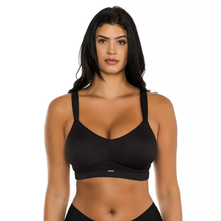 PFp8000BLK_PARFAIT HOLLY P8000 FULL-BUSTED SEAMLESS UNLINED UNPADDED WIREFREE BRA BLACK