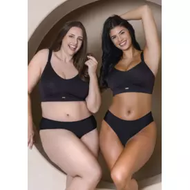 PFp8000BLK_PARFAIT HOLLY P8000 FULL-BUSTED SEAMLESS UNLINED UNPADDED WIREFREE BRA BLACK