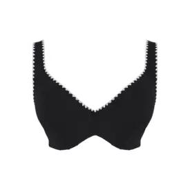 SW2024bABW_PANACHE SWIM AURORA JENNIFER PLUNGE BIKINI AURORA BLACK/WHITE