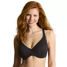 SW2024bABW_PANACHE SWIM AURORA JENNIFER PLUNGE BIKINI AURORA BLACK/WHITE