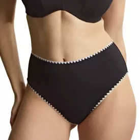 Plavky spodní díl PANACHE SWIM AURORA HIGH WAIST BRIEF AURORA BLACK/WHITE
