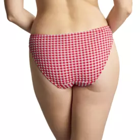 SW1726dRGM_PANACHE SWIM GINGHAM CLASSIC BRIEF RED GINGHAM
