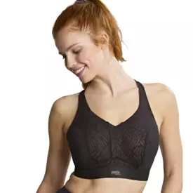Podprsenka PANACHE SPORTS ENDURANCE NON PADDED WIRED BRA BLACK/LATTE