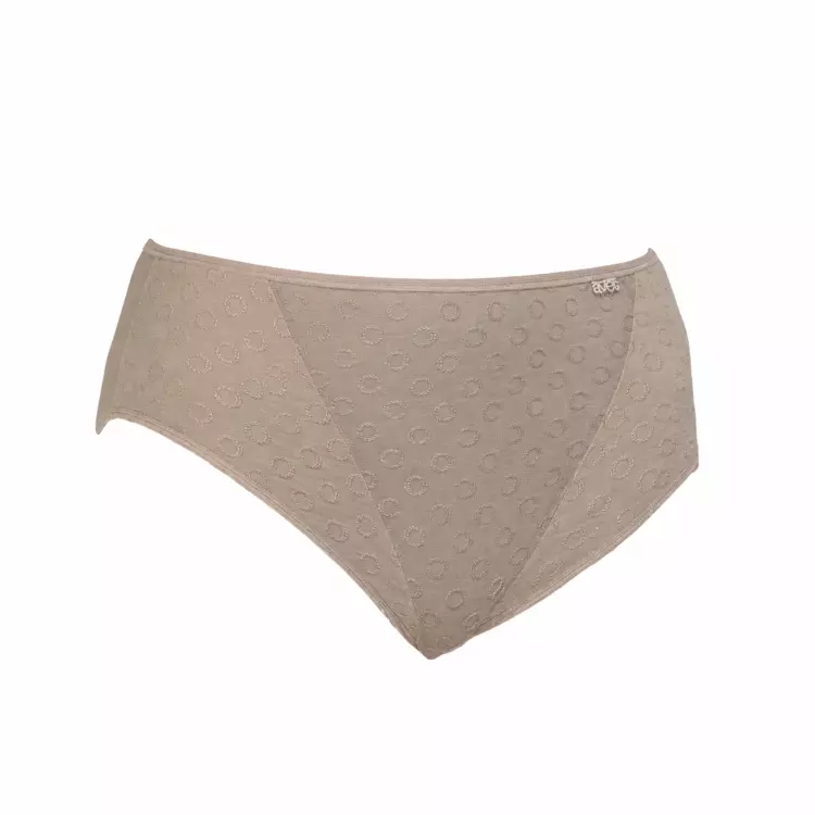 AV32083SAD_AVET 32083 MIDI KNICKERS WITH SHINY-MATTE JACQUARD SAND