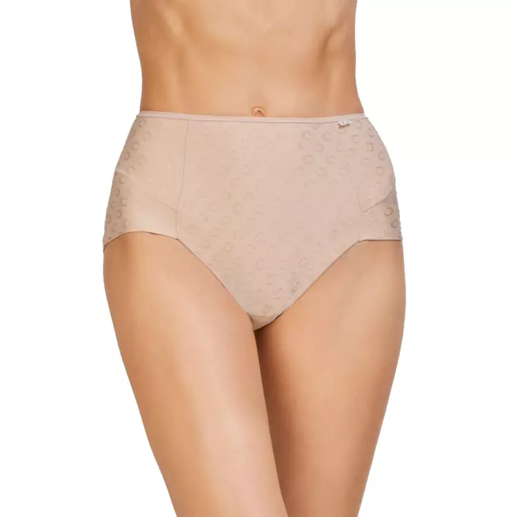 AV37083SAD_AVET 37083 HIPSTER KNICKERS WITH SHINY-MATTE JACQUARD SAND