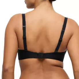 PD4013519ZWA_PRIMADONNA SWIM UVITA PADDED PLUNGE BIKINI TOP BLACK