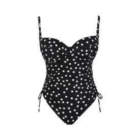 SW2060PDP_PANACHE SWIM ISABELLA BALCONY SWIMSUIT POLKA DOT PRINT
