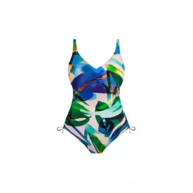 FS507230MUI_FANTASIE SWIM MOLOKAI SHORES UW V-NECK SWIMSUIT WITH ADJUSTABLE LEG MULTI