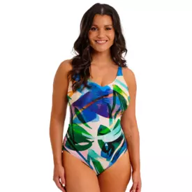 FS507230MUI_FANTASIE SWIM MOLOKAI SHORES UW V-NECK SWIMSUIT WITH ADJUSTABLE LEG MULTI