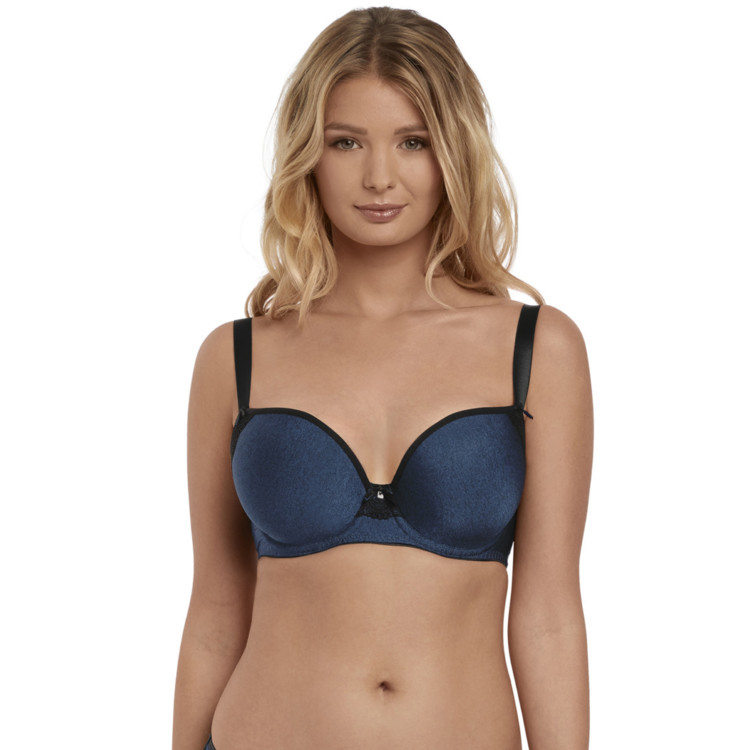 Podprsenka FREYA DECO AMORE MOULDED PLUNGE MIDNIGHT