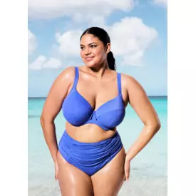 ES7284AZE_ELOMI SWIM PLAIN SAILING UW PLUNGE BIKINI TOP AZURE