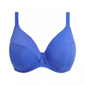 ES7284AZE_ELOMI SWIM PLAIN SAILING UW PLUNGE BIKINI TOP AZURE