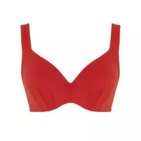 SW2024ARD_PANACHE SWIM AURORA JENNIFER PLUNGE BIKINI AURORA RED