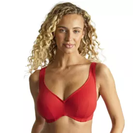 Plavky vrchní díl PANACHE SWIM AURORA JENNIFER PLUNGE BIKINI AURORA RED