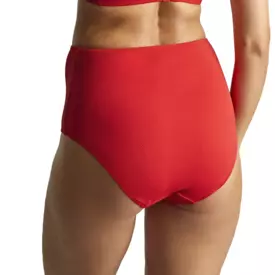 SW2035aARD_PANACHE SWIM AURORA HIGH WAIST BRIEF AURORA RED