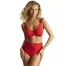 SW2035aARD_PANACHE SWIM AURORA HIGH WAIST BRIEF AURORA RED
