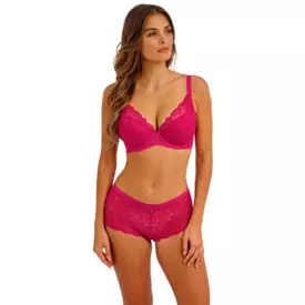 WE601702VIK_WACOAL ABELLIA UW PLUNGE BRA VIVACIOUS PINK