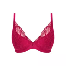 WE601702VIK_WACOAL ABELLIA UW PLUNGE BRA VIVACIOUS PINK
