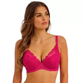 WE601702VIK_WACOAL ABELLIA UW PLUNGE BRA VIVACIOUS PINK