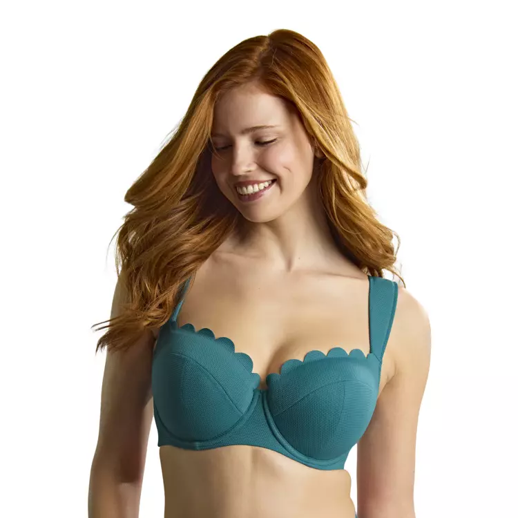 SW1842eTBE_PANACHE SWIM SPIRIT BETTE BALCONY BIKINI TOP TEAL BLUE